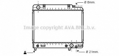 AVA QUALITY COOLING ms2041 -  Радиатор, охлаждение двигателя